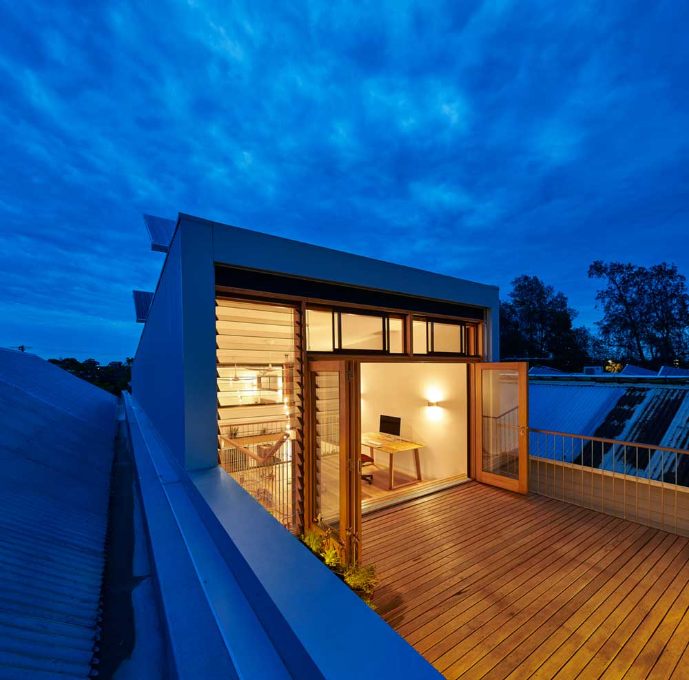 terrace house extension night bc - Beyond House
