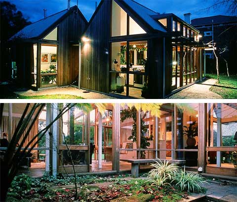 timber pavilion house 2 - Cooper House: Greenhouse Living