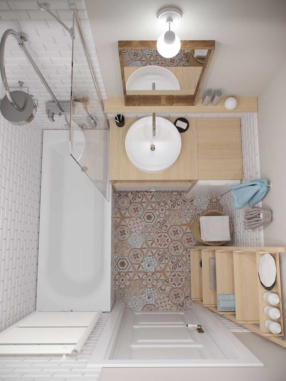 tiny apartment bathroom design jl - Amur Tiny Apartment Design