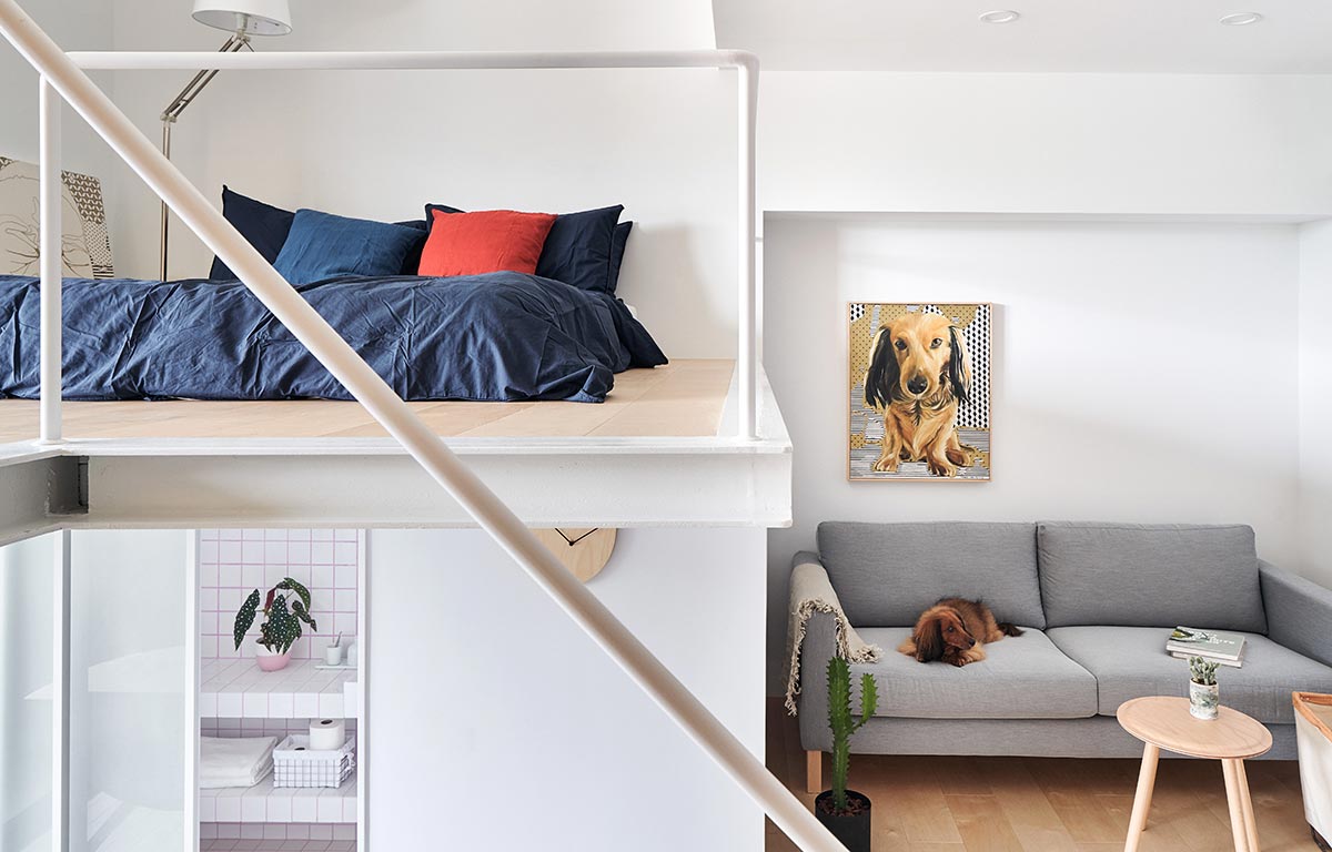 tiny apartment design mezzanine - Tiny XS House Border