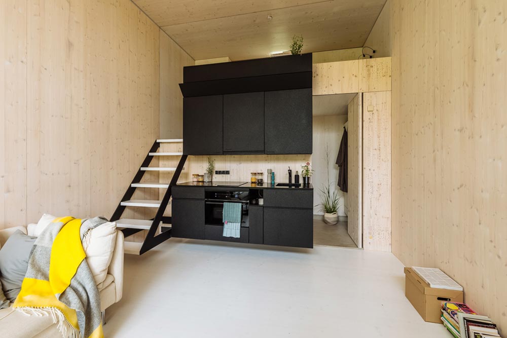 tiny prefab cabin kitchen koda - Koda Tiny Prefab Home