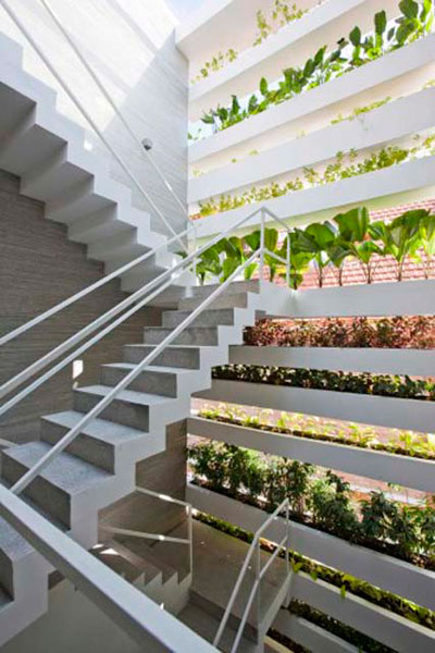 vertical garden house vtn 5 - stacking green: living behind a vertical garden