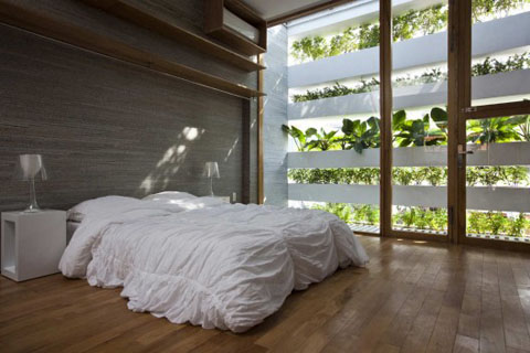 vertical garden house vtn 7 - stacking green: living behind a vertical garden