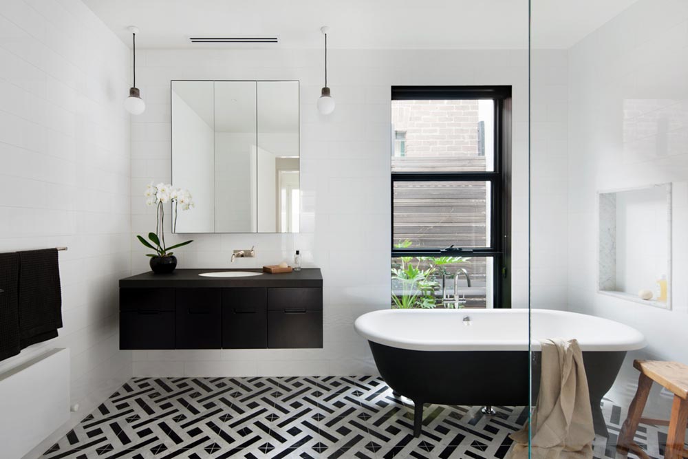 victorian terrace house bathroom design hc - Albert Park House