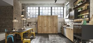 vintage industrial kitchen loft 300x140 - LOFT  Linear Kitchen