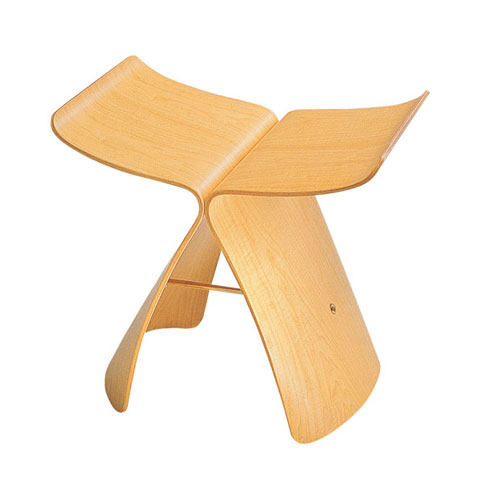 wood-stool-butterfly