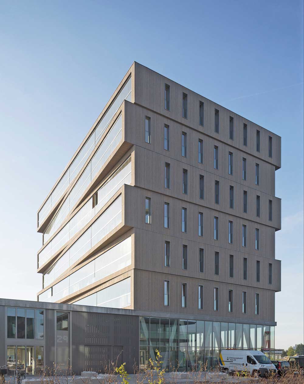 Elegant Wooden Apartment Building