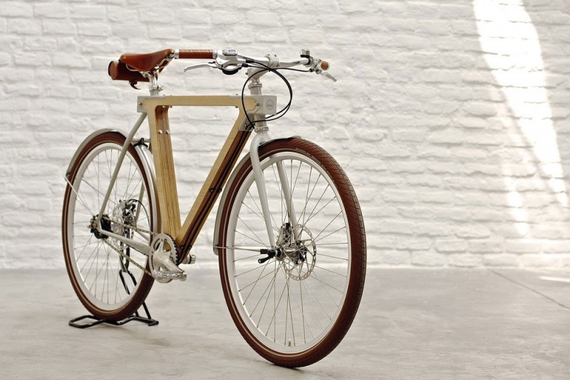 wooden training bike