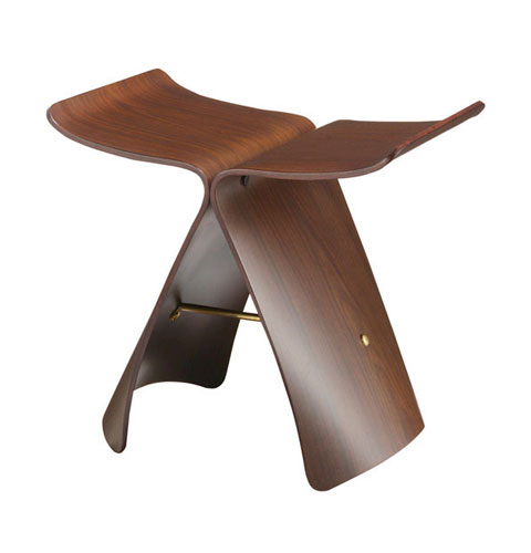 wooden-stool-butterfly